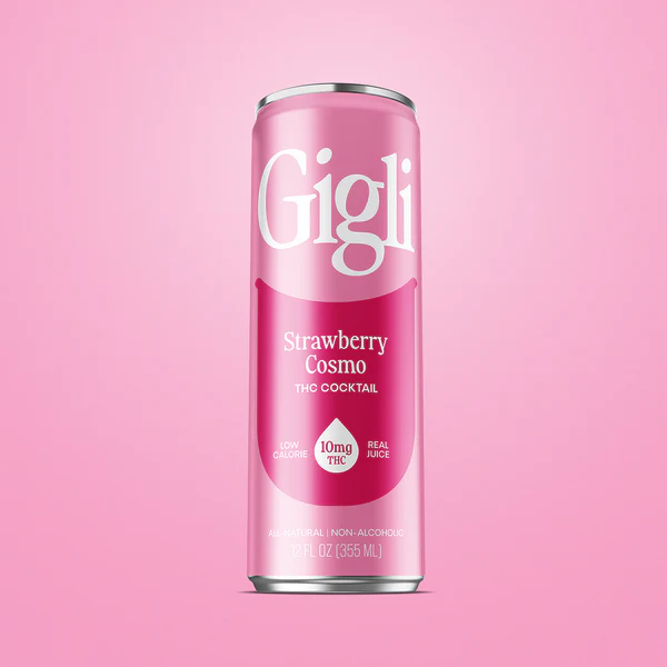 THC-Infused Strawberry Cosmo Cocktail